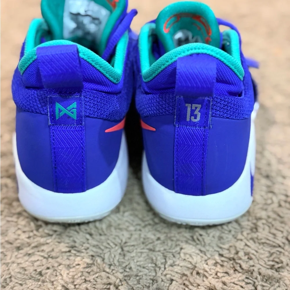 Nike PG 2.5 Racer Blue Paul George Fortnite Basketball Youth Sz 4.5y BQ9457-401
